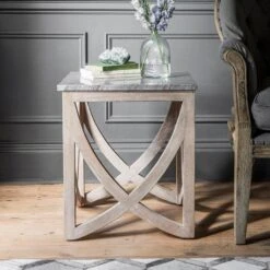 Lily Marble Top Side Table