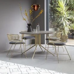 Ella Metal Dining Chair 9 Ella Metal Dining Chair -Storage Units Store at2002 at2005 sunburst dining table and ella chairs