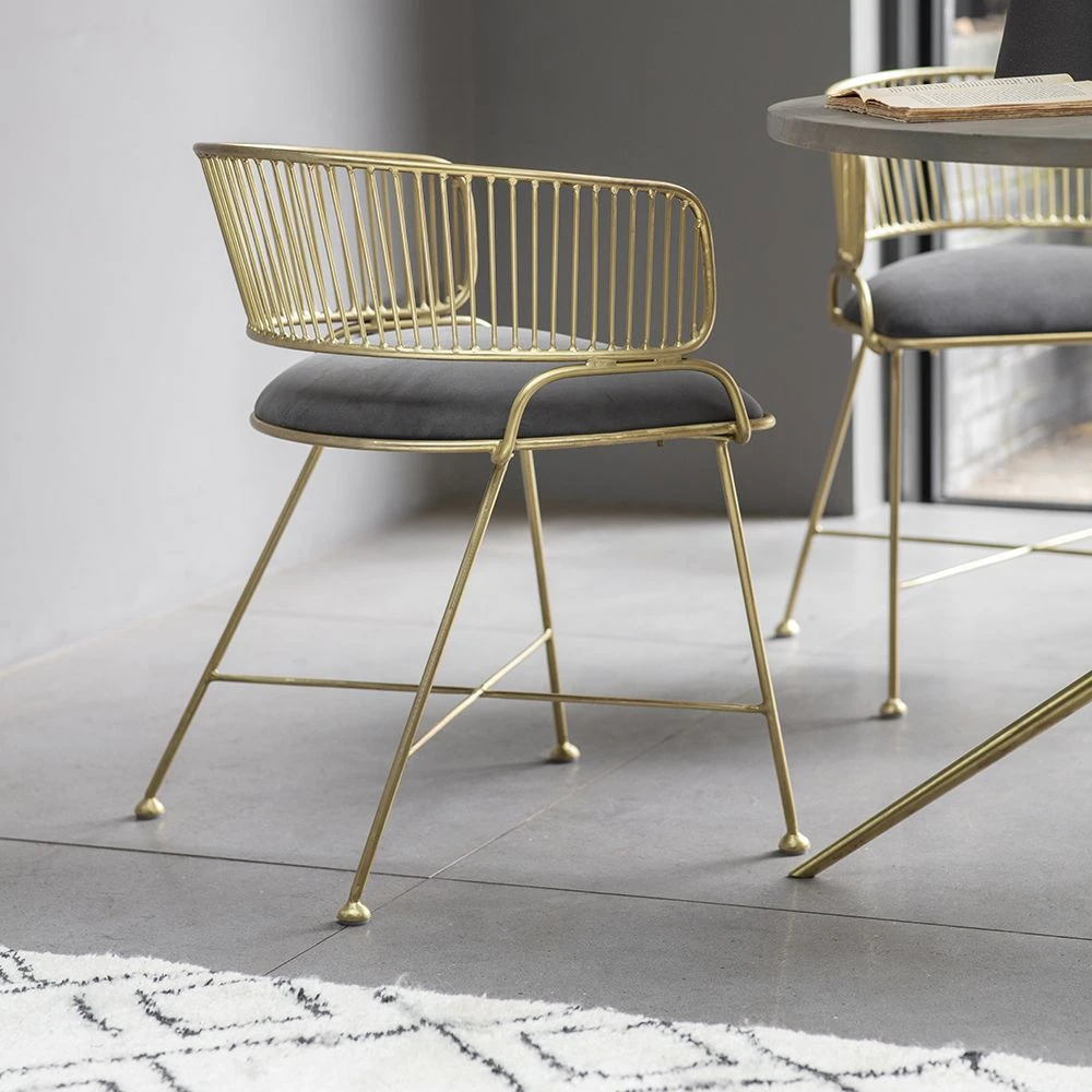 Ella Metal Dining Chair 2 Ella Metal Dining Chair - Image 2