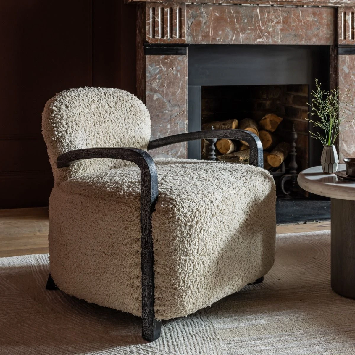 Aviator Armchair In Cotton Rug