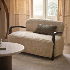 Aviator Loveseat In Cotton Rug In Cotton Rug