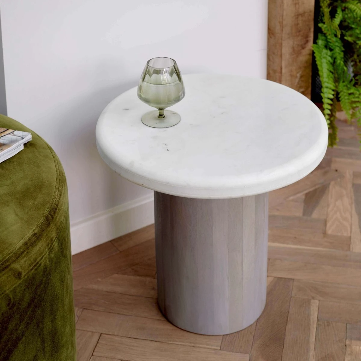 Column Marble Side Table - Image 5