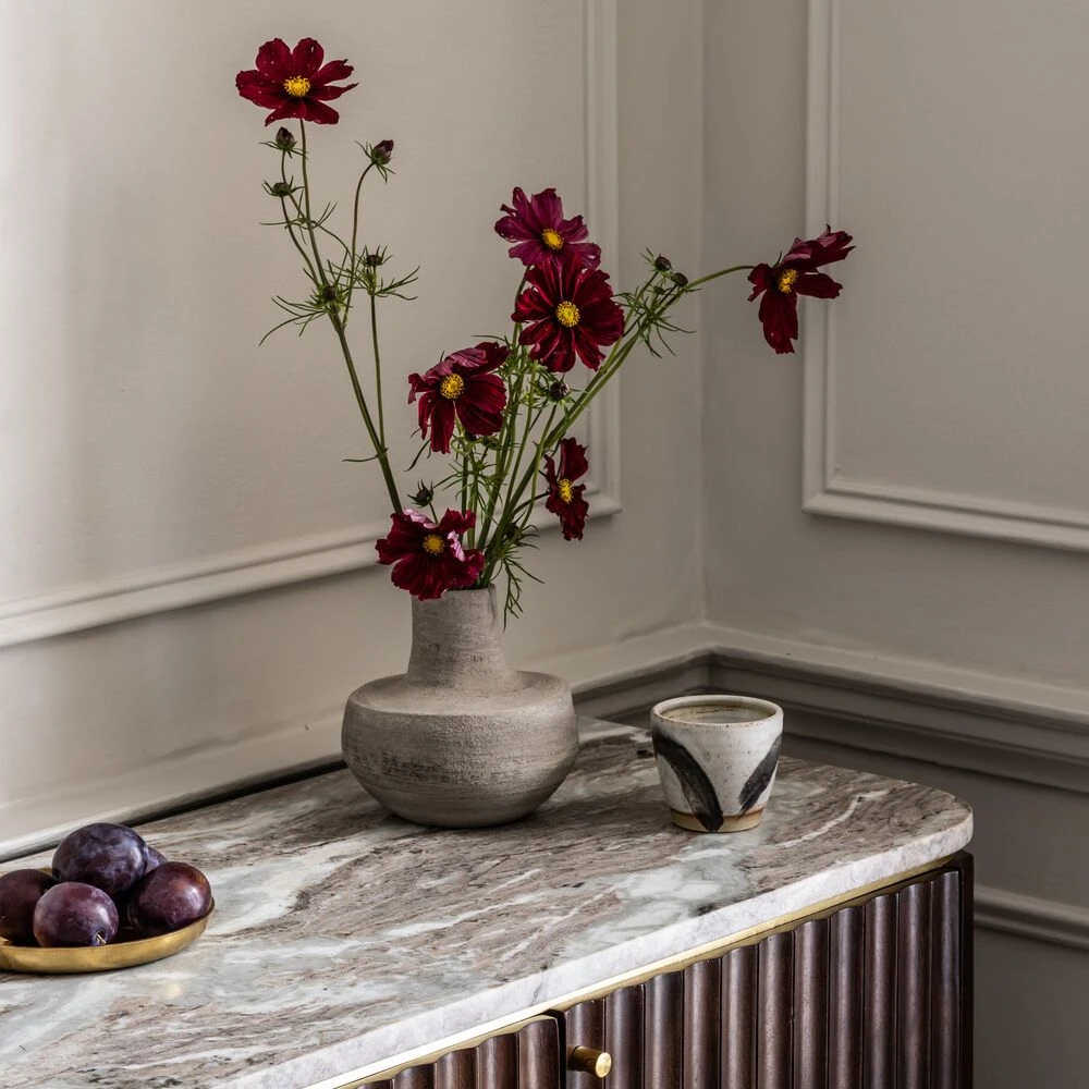 Flute Marble Sideboard - Vintage - Image 4