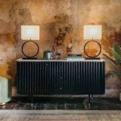 Celine Table Lamp Base Matt Black