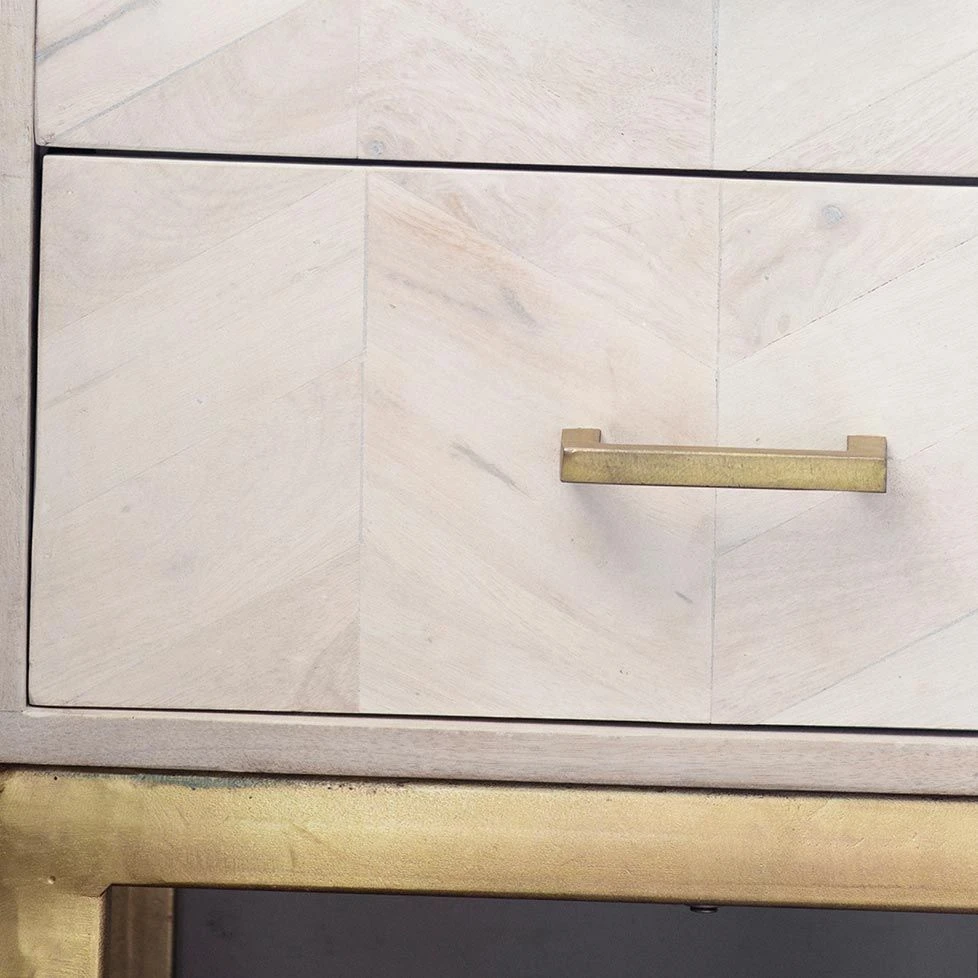 Chevron Bedside Drawers - Image 3
