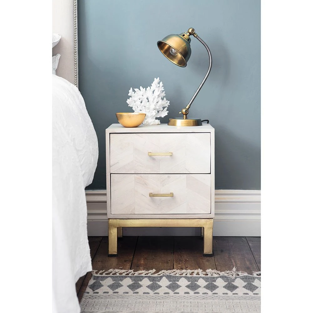 Chevron Bedside Drawers - Image 4